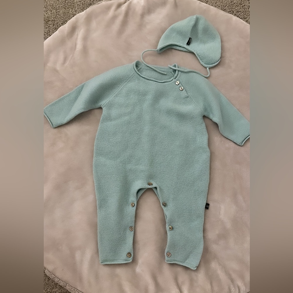 Baby boy cashmere jumpsuit